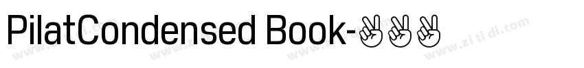 PilatCondensed Book字体转换